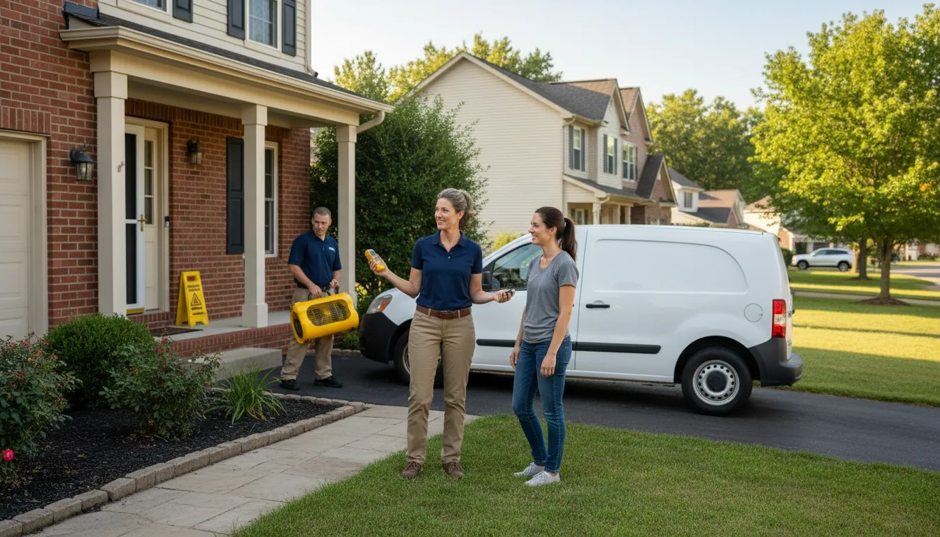 Residential water damage restoration in Sunderland, MA